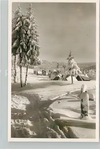 AK / Ansichtskarte Kniebis_Freudenstadt Winterpanorama Kniebis_Freudenstadt