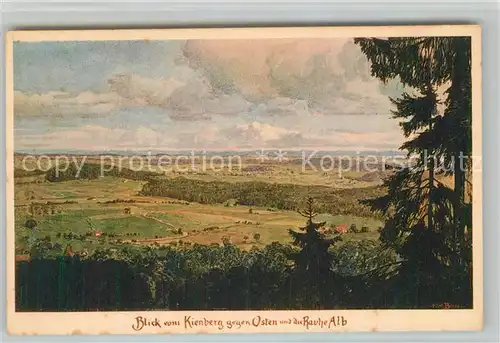 AK / Ansichtskarte Freudenstadt Blick vom Kienberg mit der Rauhen Alb Freudenstadt