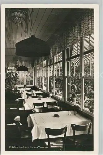 AK / Ansichtskarte Kniebis_Freudenstadt Kurhaus Kniebis Lamm Terrasse Kniebis_Freudenstadt