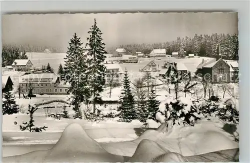 AK / Ansichtskarte Kniebis_Freudenstadt Winterpanorama Kniebis_Freudenstadt