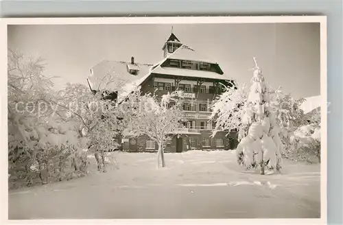 AK / Ansichtskarte Kniebis_Freudenstadt Kurhotel Kniebis Lamm Kniebis_Freudenstadt