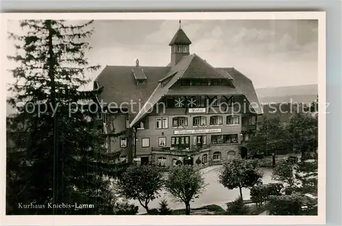 AK / Ansichtskarte Kniebis_Freudenstadt Kurhaus Kniebis Lamm Kniebis_Freudenstadt