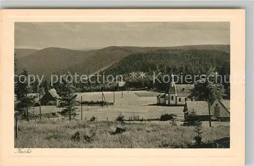 AK / Ansichtskarte Kniebis_Freudenstadt Panorama Kirche Kniebis_Freudenstadt