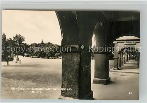 AK / Ansichtskarte Freudenstadt Marktplatz Freudenstadt