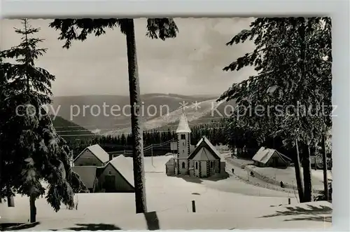 AK / Ansichtskarte Kniebis_Freudenstadt Teilansicht Kirche Kniebis_Freudenstadt