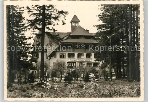 AK / Ansichtskarte Kniebis_Freudenstadt Kurhaus Kniebis Lamm Kniebis_Freudenstadt