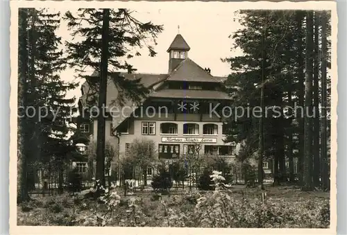 AK / Ansichtskarte Kniebis_Freudenstadt Kurhaus Kniebis Lamm Kniebis_Freudenstadt