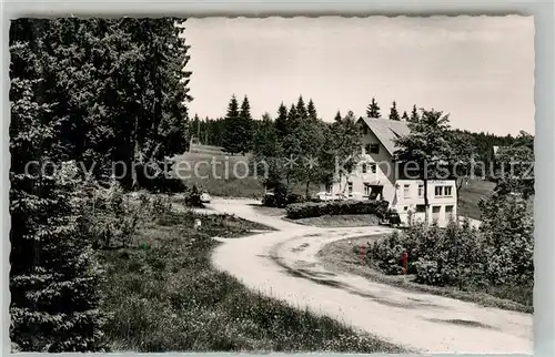 AK / Ansichtskarte Kniebis_Freudenstadt Restaurant Cafe Pension Waldeck Schwarzwald Kniebis_Freudenstadt