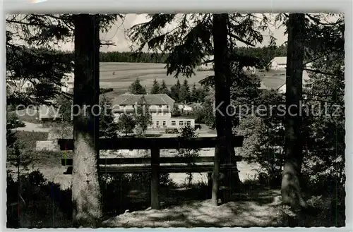 AK / Ansichtskarte Kniebis_Freudenstadt Gasthof Pension Ochsen Ansicht vom Waldrand aus Kniebis_Freudenstadt
