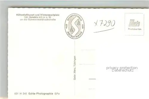 AK / Ansichtskarte Kniebis_Freudenstadt Teilansicht mit Kirche Winterimpressionen Schwarzwald Kniebis_Freudenstadt