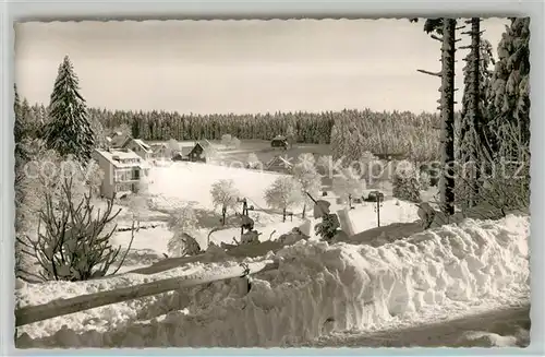 AK / Ansichtskarte Kniebis_Freudenstadt Winterpanorama Schwarzwald Kniebis_Freudenstadt