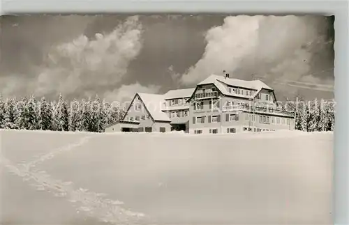 AK / Ansichtskarte Kniebis_Freudenstadt Luftkurheim Waldesruhe Winterimpressionen Schwarzwald Kniebis_Freudenstadt