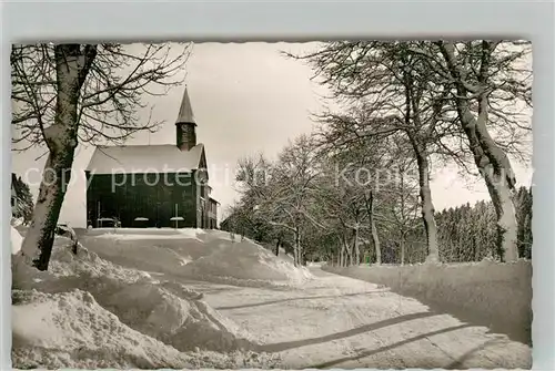 AK / Ansichtskarte Kniebis_Freudenstadt Kirche Winterimpressionen Schwarzwald Kniebis_Freudenstadt