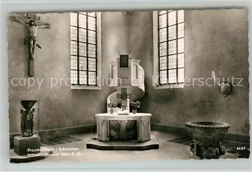 AK / Ansichtskarte Freudenstadt Kirche Altar Taufbecken Kurort im Schwarzwald Freudenstadt
