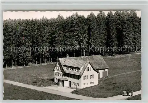 AK / Ansichtskarte Kniebis_Freudenstadt Pension Waldheimat Schwarzwald Fliegeraufnahme Kniebis_Freudenstadt