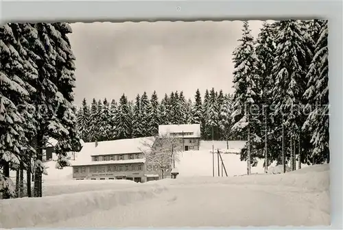 AK / Ansichtskarte Kniebis_Freudenstadt Gasthaus Pension zum Waldhorn Winterimpressionen Schwarzwald Kniebis_Freudenstadt
