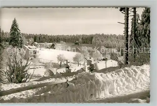 AK / Ansichtskarte Kniebis_Freudenstadt Winterimpressionen Kurort im Schwarzwald Kniebis_Freudenstadt