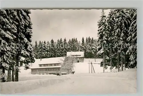 AK / Ansichtskarte Kniebis_Freudenstadt Gasthaus Pension zum Waldhorn Winterimpressionen Schwarzwald Kniebis_Freudenstadt