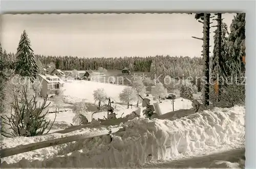 AK / Ansichtskarte Kniebis_Freudenstadt Winterpanorama Luftkurort im Schwarzwald Kniebis_Freudenstadt