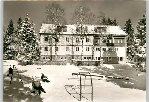 AK / Ansichtskarte Kniebis_Freudenstadt Naturfreundehaus Winterimpressionen Schwarzwald Kniebis_Freudenstadt