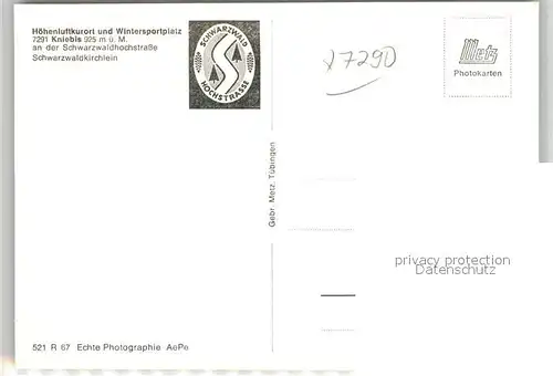 AK / Ansichtskarte Kniebis_Freudenstadt Schwarzwaldkirchlein Kniebis_Freudenstadt