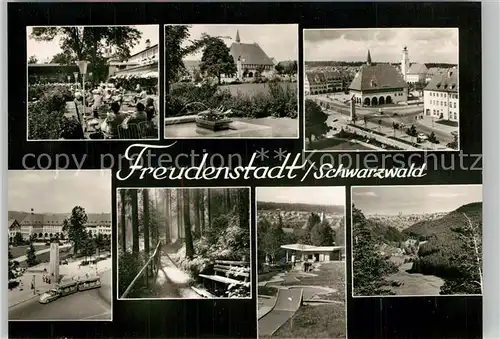 AK / Ansichtskarte Freudenstadt Teilansichten Kurort im Schwarzwald Landschaftspanorama Bromsilber Freudenstadt