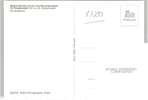 AK / Ansichtskarte Freudenstadt Stadtbild mit Stadthaus Marktplatz Kirche Kurort im Schwarzwald Freudenstadt