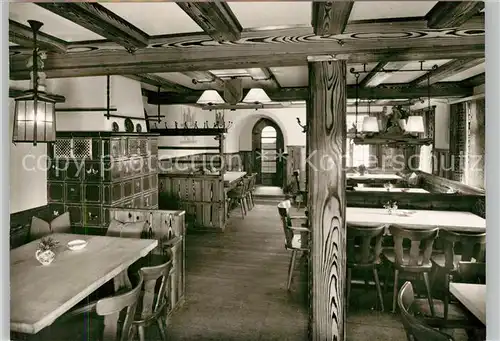 AK / Ansichtskarte Lamm_Kniebis Bauernstube Kurhotel Wintersportplatz Schwarzwald Lamm Kniebis