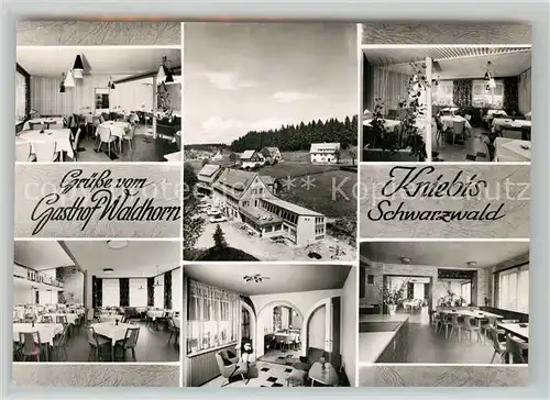 AK / Ansichtskarte Kniebis_Freudenstadt Gasthof Pension Waldhorn Luftkurort Schwarzwald Bromsilber Kniebis_Freudenstadt