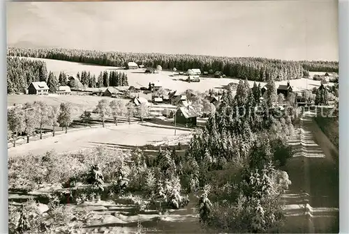 AK / Ansichtskarte Lamm_Kniebis Panorama Wintersportplatz Schwarzwald Lamm Kniebis