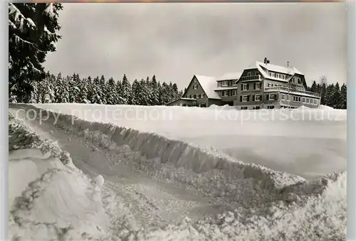 AK / Ansichtskarte Kniebis_Freudenstadt Luftkurheim Waldesruhe Winterlandschaft Schwarzwald Kniebis_Freudenstadt