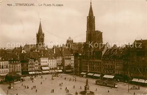 AK / Ansichtskarte Strasbourg_Alsace La Place Kleber Strasbourg Alsace
