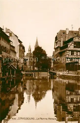 AK / Ansichtskarte Strasbourg_Alsace La etite France Strasbourg Alsace