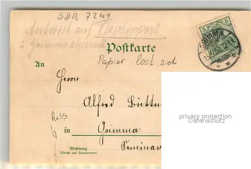 AK / Ansichtskarte Golzern_Leipzig Golzermuehlenwerke Gasthaus Kolonie Kamerun 