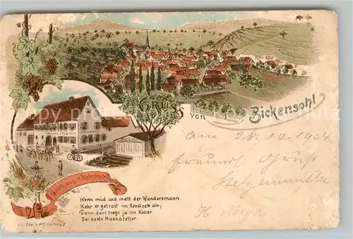 AK / Ansichtskarte Bickensohl Gashaus Rebstock  Bickensohl