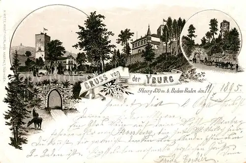 AK / Ansichtskarte Baden Baden Yburg  Baden Baden