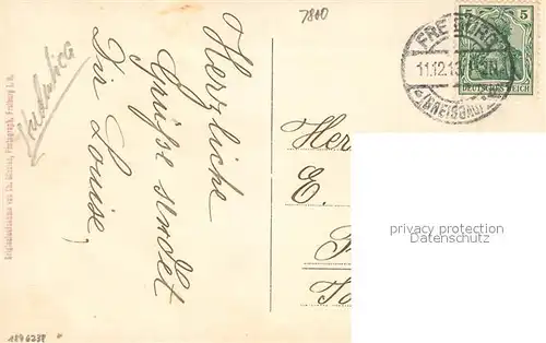 AK / Ansichtskarte Freiburg_Breisgau Gesamtfoto Freiburg Breisgau