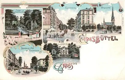 AK / Ansichtskarte Eimsbuettel Christuskirche Lappenbergallee Apostelkirche Eimsbuettel