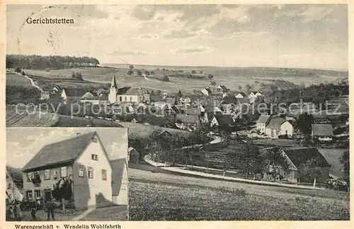 AK / Ansichtskarte Gerichtstetten Warengeschaeft Wendelin Wohlfahrth Gerichtstetten