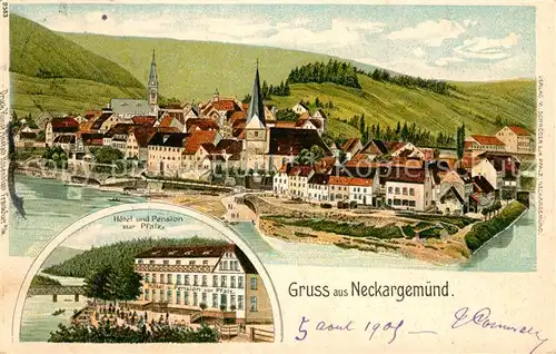 AK / Ansichtskarte Neckargemuend Hotel zur Pfalz  Neckargemuend