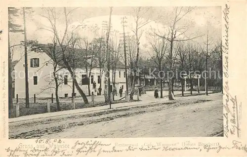 AK / Ansichtskarte Wannsee Restaurant Wannsee Wannsee