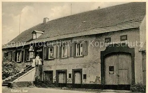 AK / Ansichtskarte Ensdorf_Saar Gasthof Peter Hollinger Ensdorf Saar