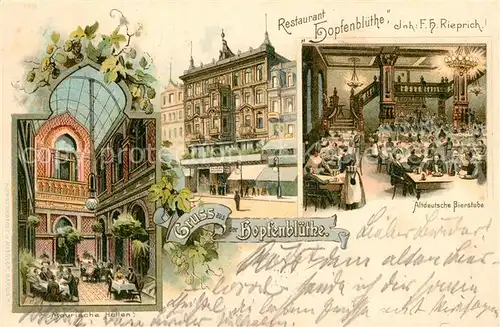 AK / Ansichtskarte Berlin Restaurant Hopfenbluethe  Berlin