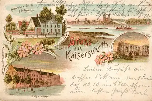 AK / Ansichtskarte Kaiserwerth Restaurant Tonhalle Diakonissenhaus  Kaiserwerth