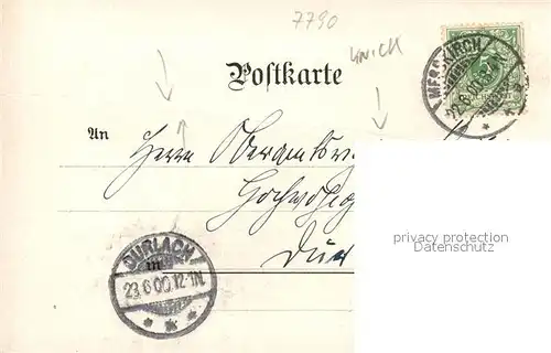 AK / Ansichtskarte Messkirch Forsthaus Rathaus Kreutzerdenkmal Messkirch