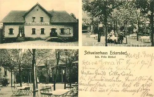 AK / Ansichtskarte Eckersdorf Schweizerhaus Eckersdorf Eckersdorf