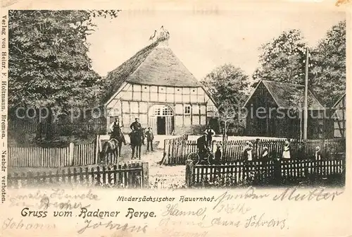 AK / Ansichtskarte Baden_Achim Niedersaechsischer Bauernhof  Baden Achim