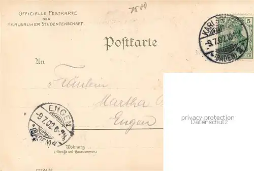 AK / Ansichtskarte Karlsruhe_Baden Gartenfest der Karlsruher Studentenschaft Karlsruhe_Baden