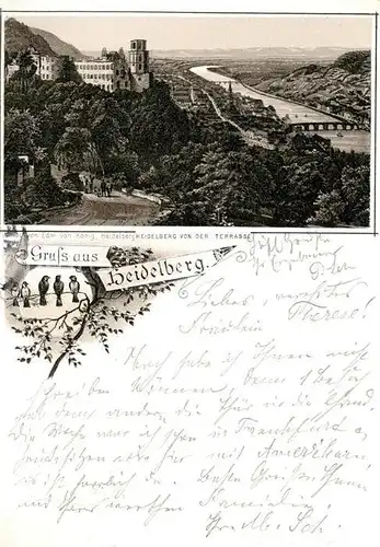 AK / Ansichtskarte Heidelberg_Neckar Schloss  Heidelberg Neckar