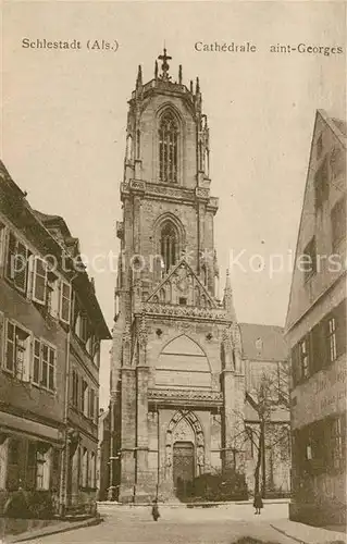 AK / Ansichtskarte Schlestadt Cathedrale Saint Georges Schlestadt